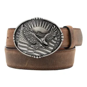 1 1/2" Eagle Plaque Buckle Belt