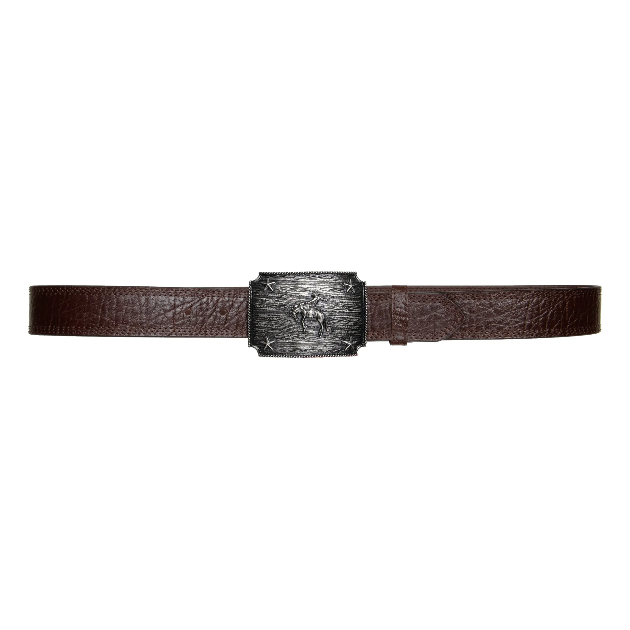 1 1/2" Iconic Bronc Rider Plaque Buckle Belt