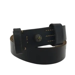[1] Kapital Leather Potlach Cross Brass Nub Belt