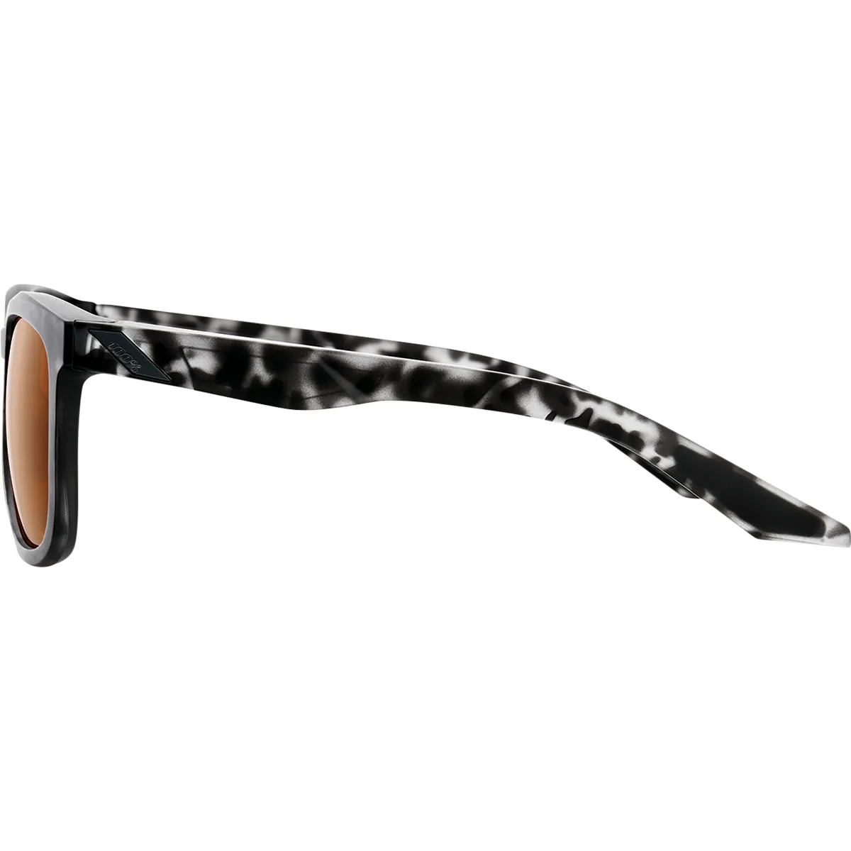 100% Hudson Sunglasses - Black Havana - Bronze 61028-259-73