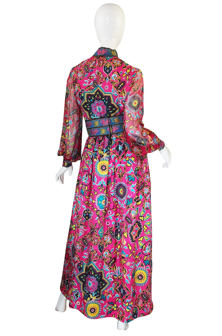 1960s Pink Oscar de la Renta Museum Piece Gown