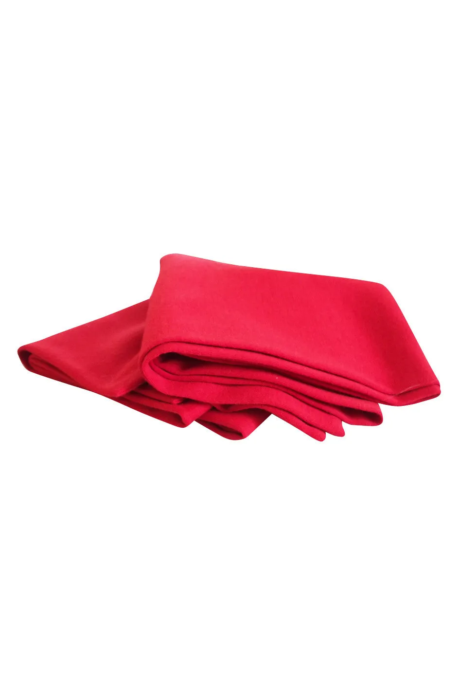 1970s Red Yves Saint Laurent Jersey Knit Scarf