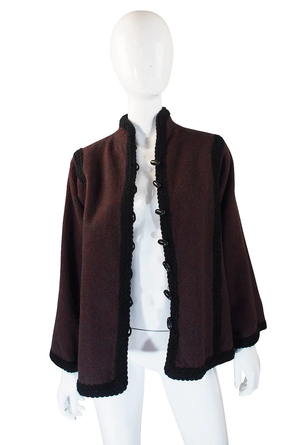 1970s YSL Russian Wool Braid Jacket