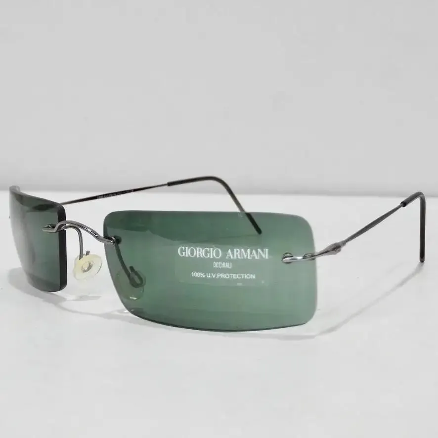 1990s Giorgio Armani Blue Frame Sunglasses