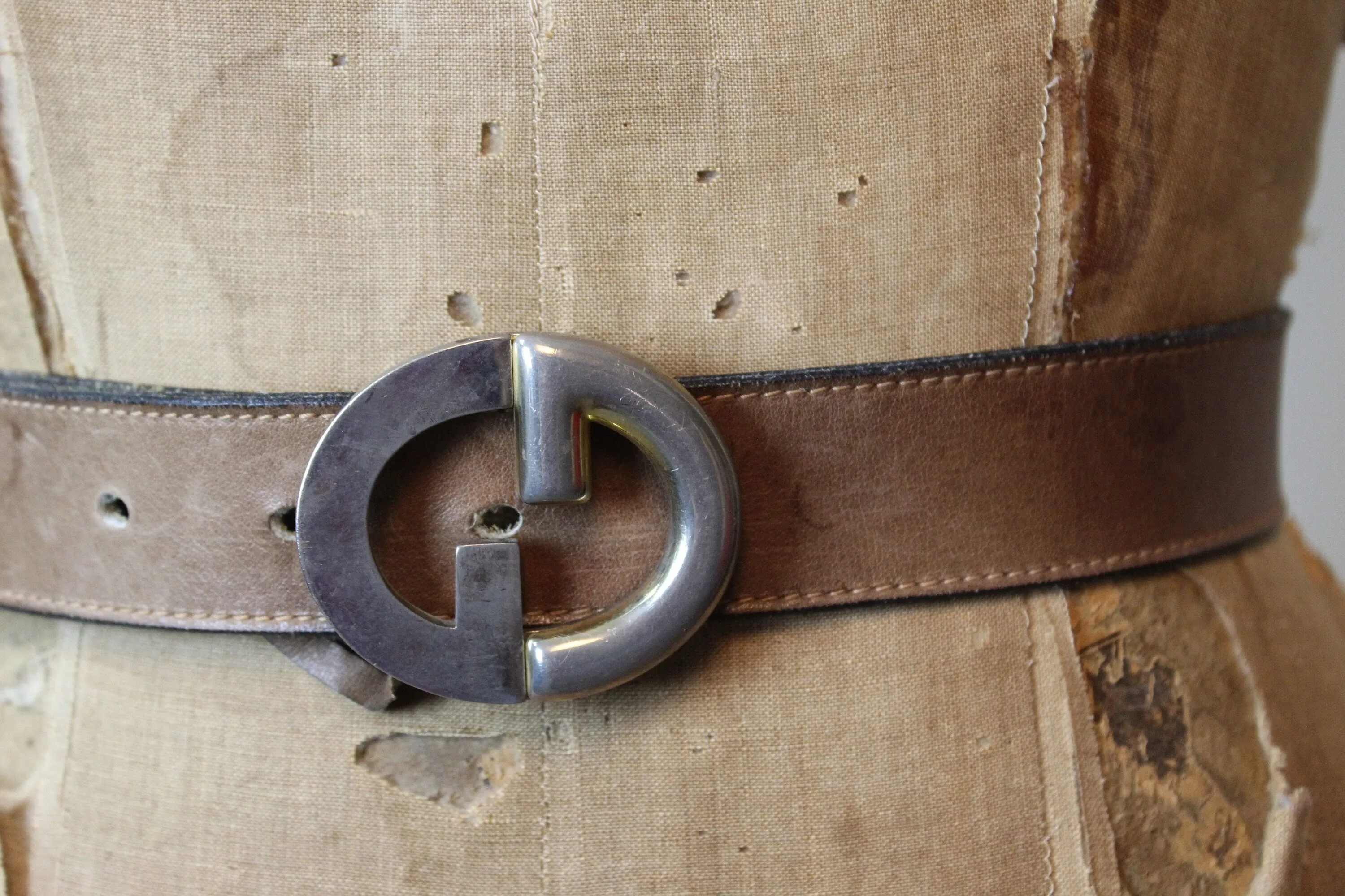 1990s GUCCI designer leather belt small medium | new spring summer