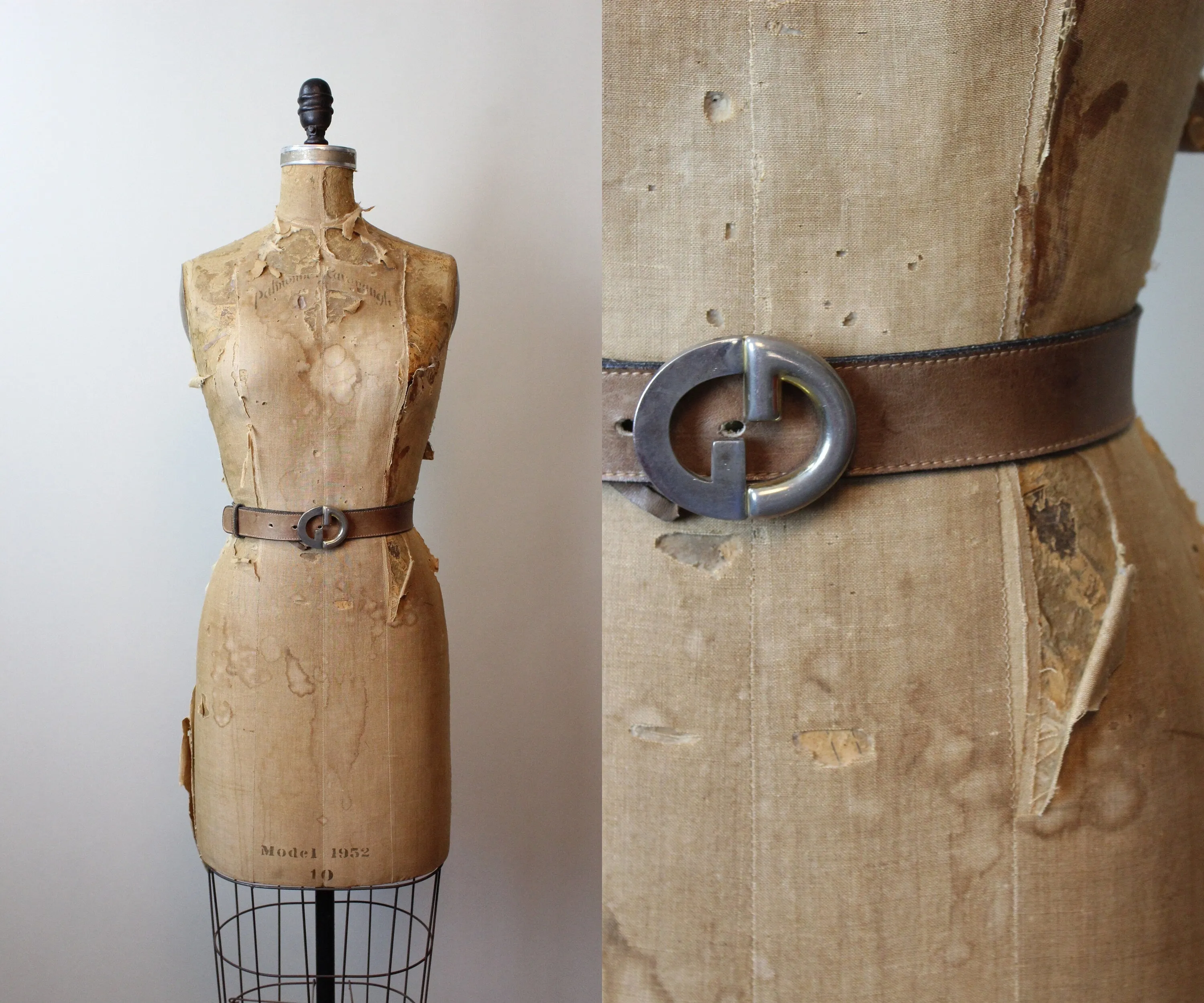 1990s GUCCI designer leather belt small medium | new spring summer