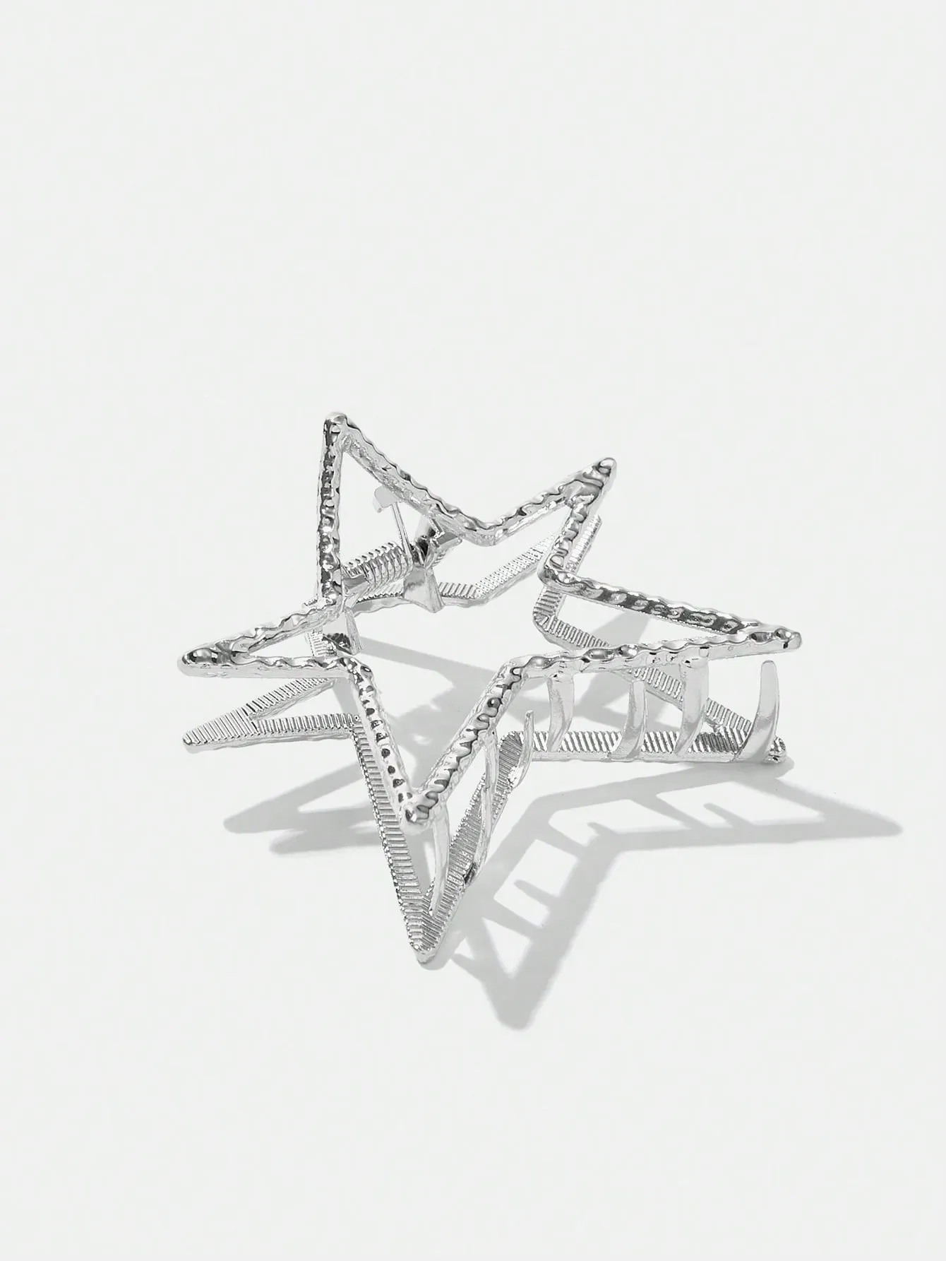 1pc Metallic Star Detail Hair Clip
