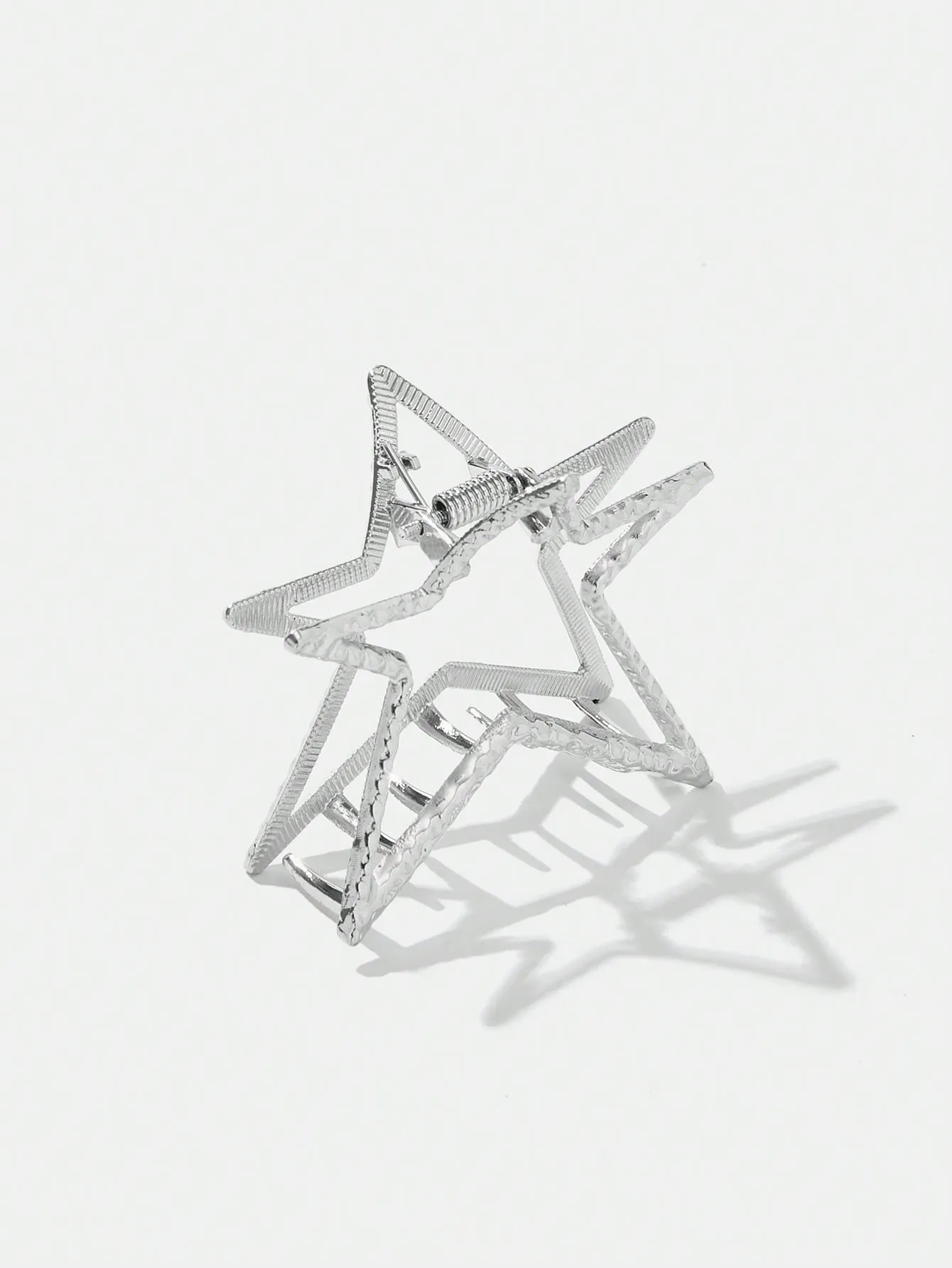 1pc Metallic Star Detail Hair Clip