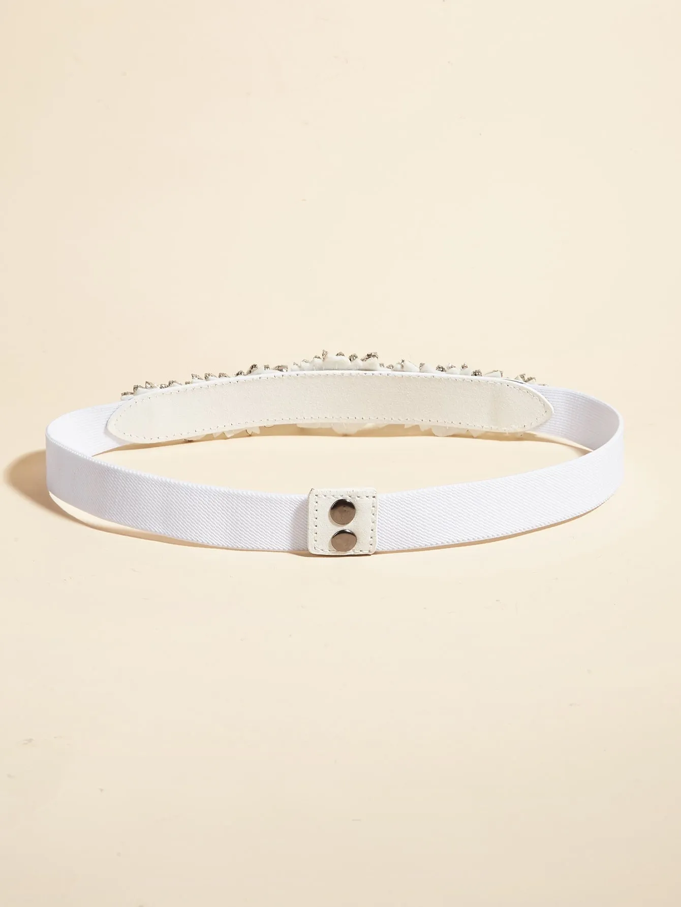 1pc Rhinestone Decor Tape Belt