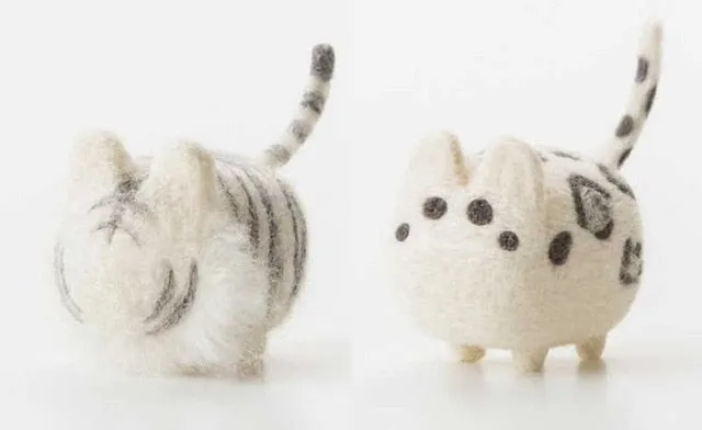 2 pcs Non-finished Accessories Felt Poke DIY No Faceless Dogs Material Package Wool Felt Poked Doll Felt Needles