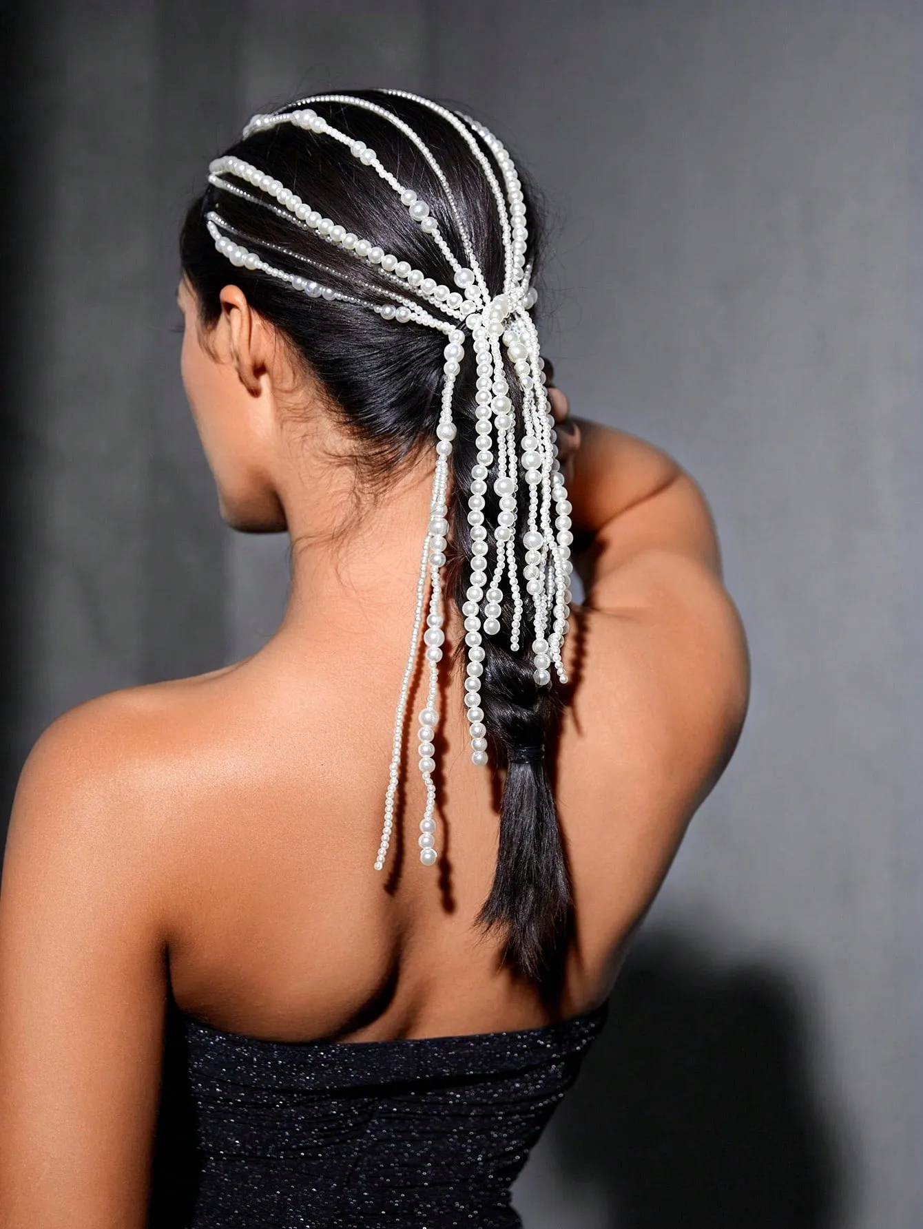 3pcs/Set Metallic Shell Hair Accessories Chain
