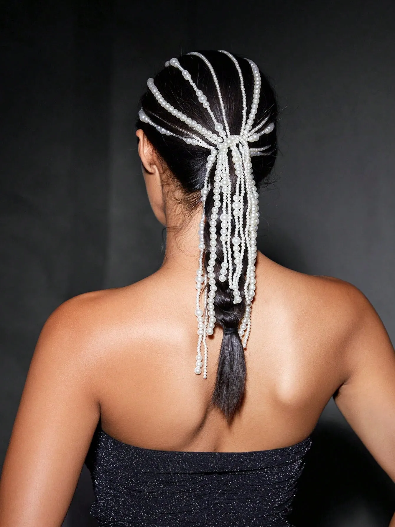 3pcs/Set Metallic Shell Hair Accessories Chain