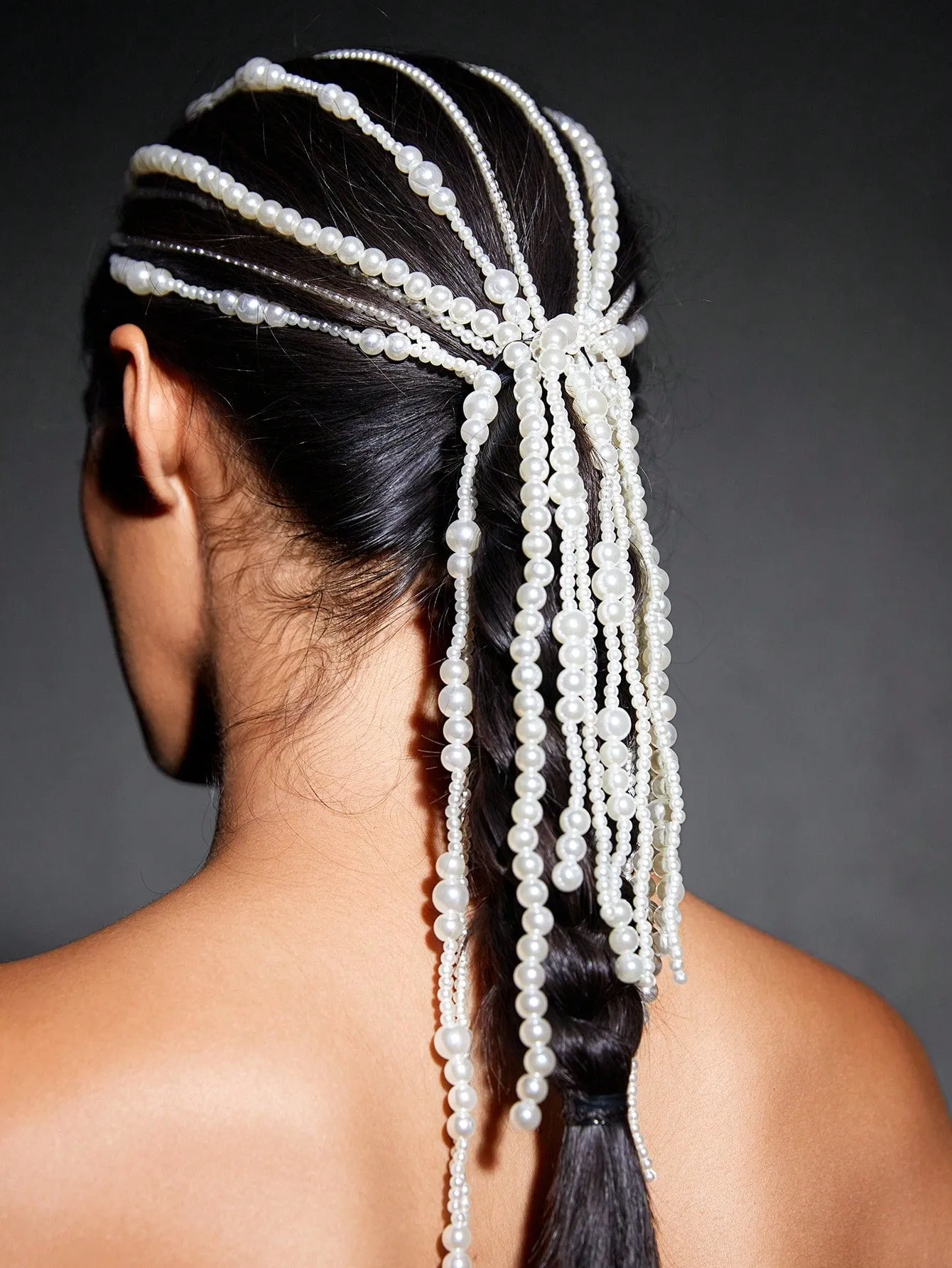 3pcs/Set Metallic Shell Hair Accessories Chain