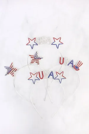 71475 - USA WITH STARS HEADBAND