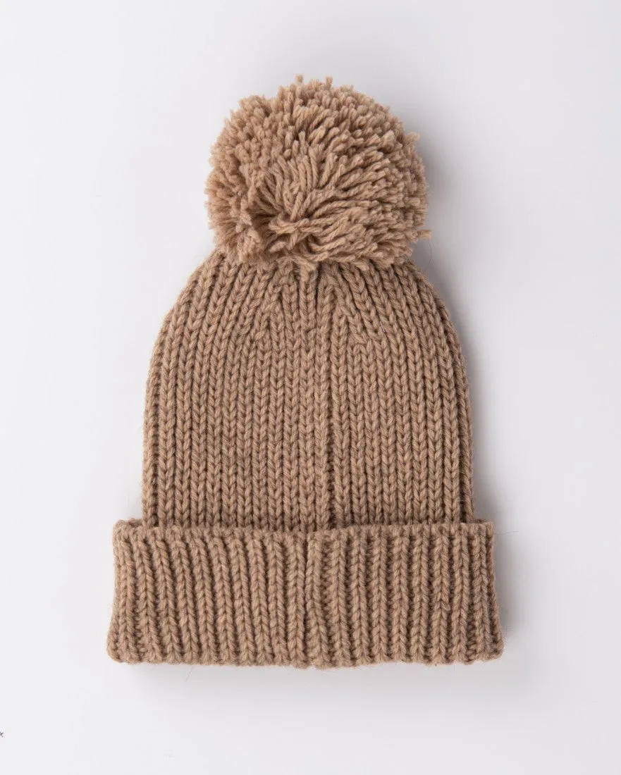 Academy Embroidered Pom Pom Beanie