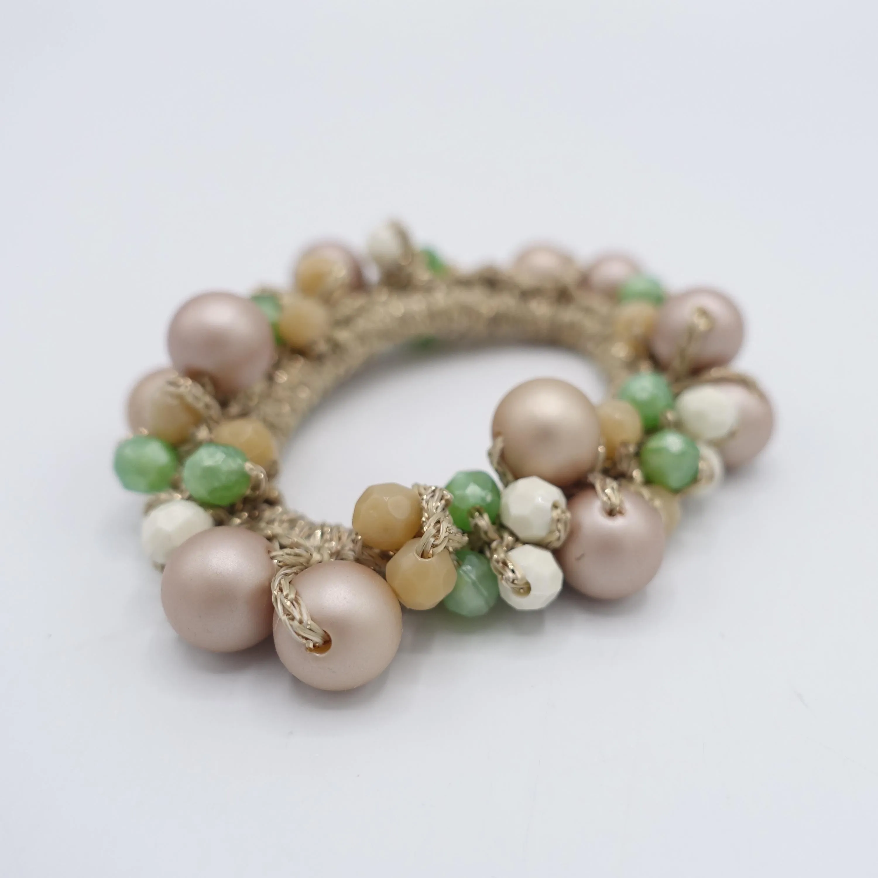 acrylic beaded scrunchies, cute scrunchies for women