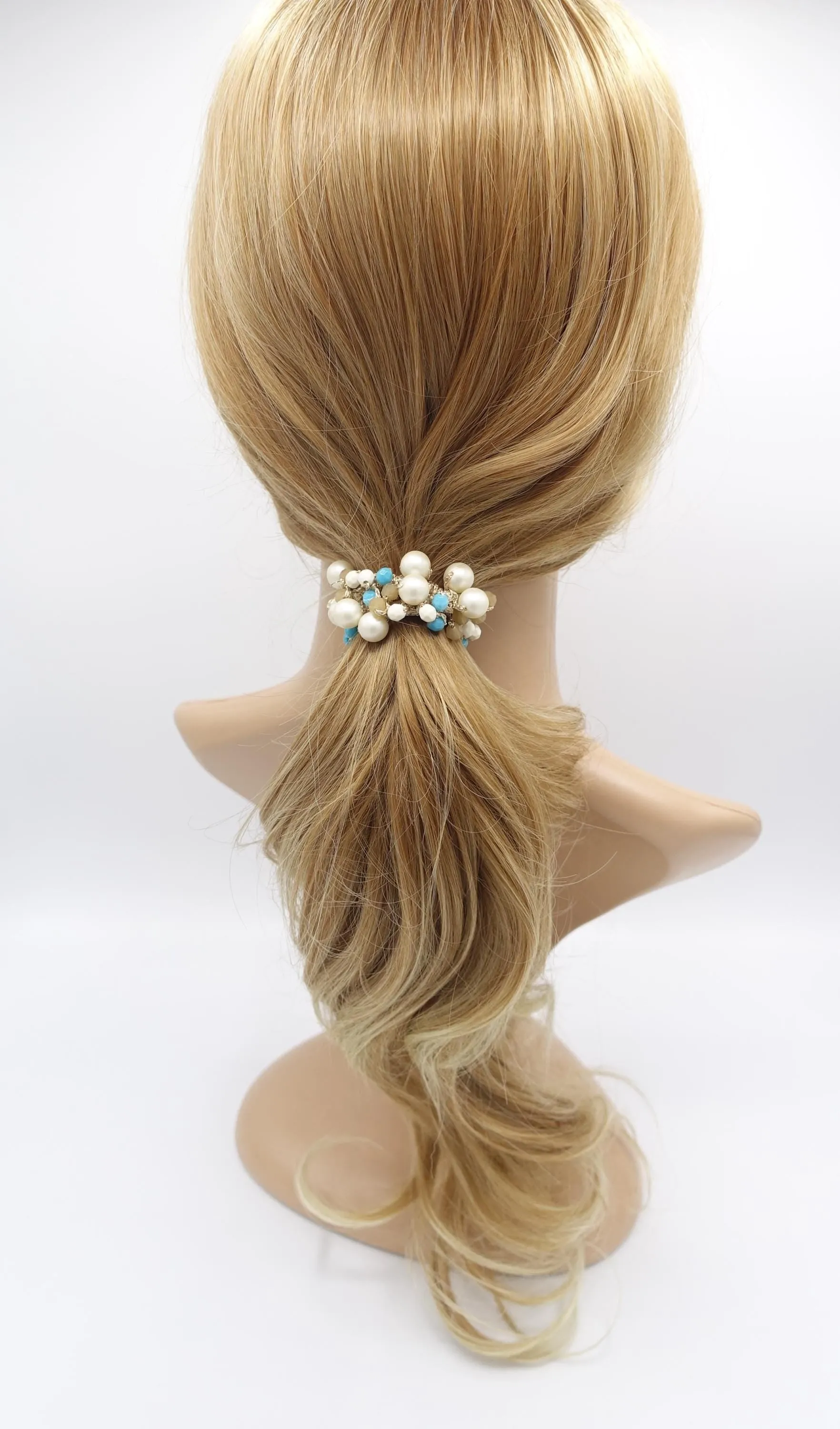 acrylic beaded scrunchies, cute scrunchies for women