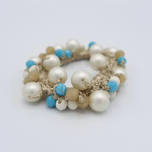 acrylic beaded scrunchies, cute scrunchies for women