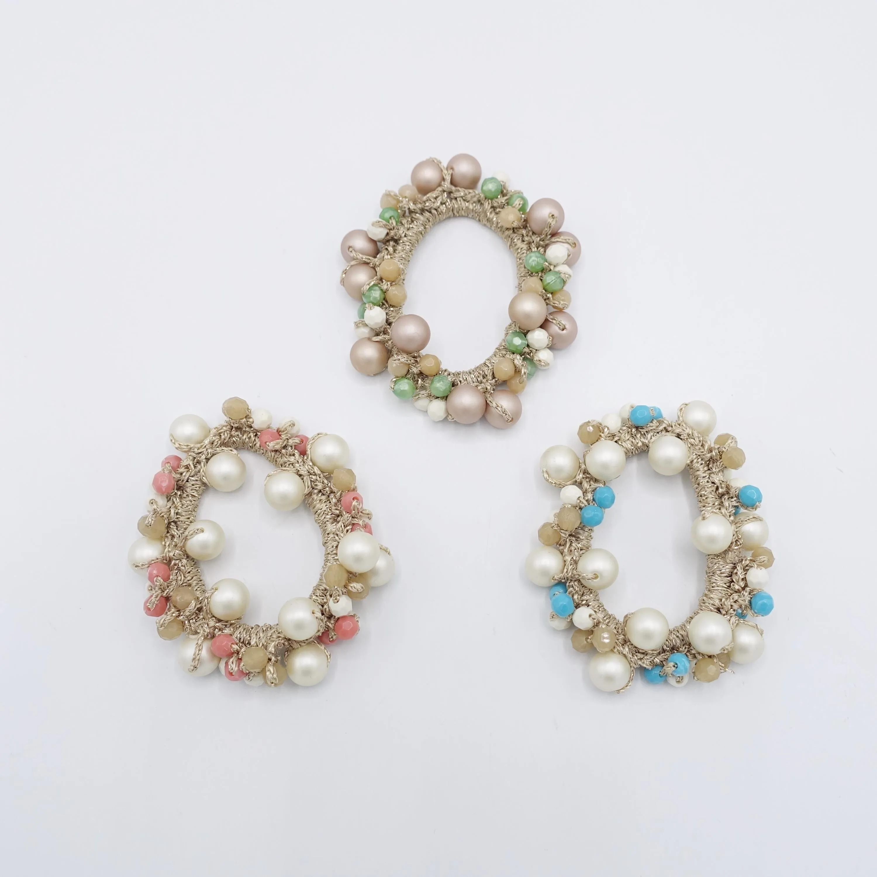 acrylic beaded scrunchies, cute scrunchies for women