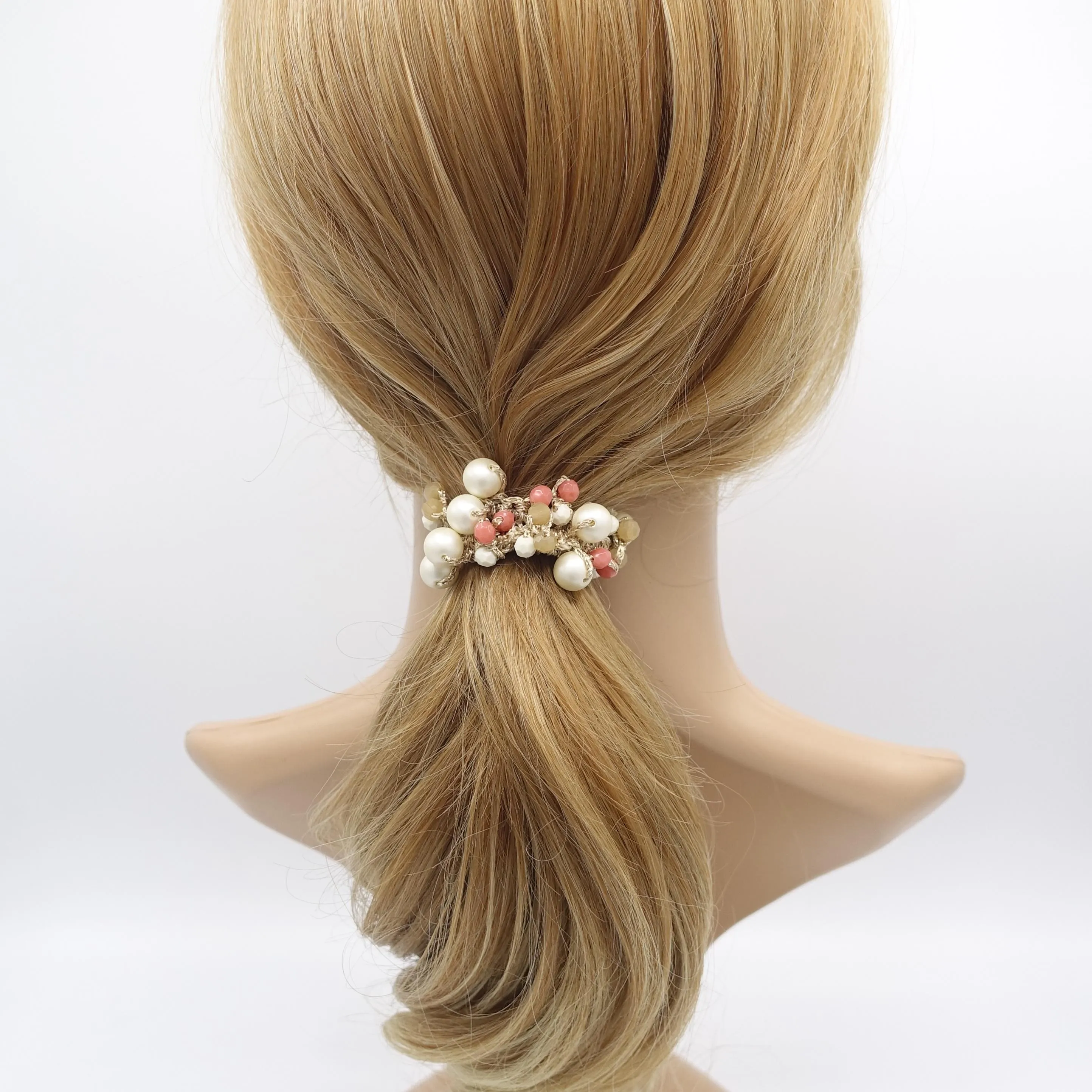 acrylic beaded scrunchies, cute scrunchies for women