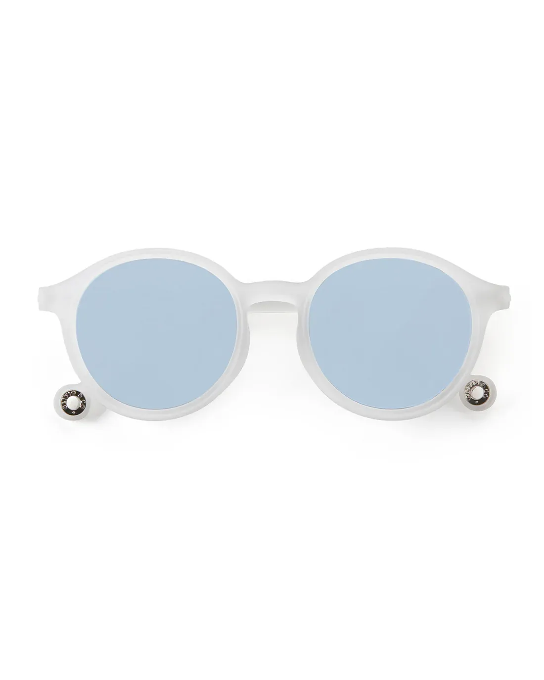 ADULT Oval Sunglasses-Jellyfish White