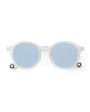 ADULT Oval Sunglasses-Jellyfish White