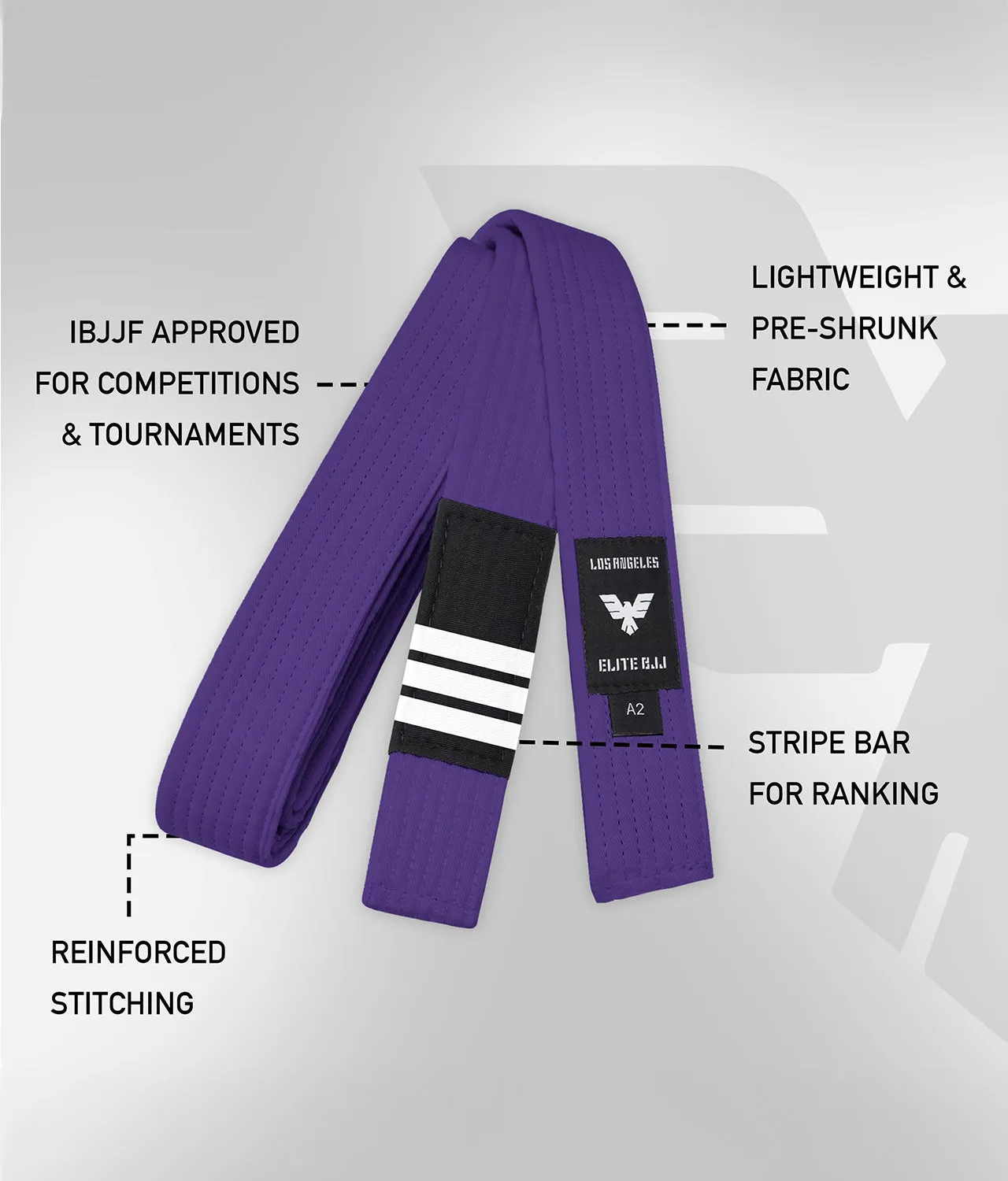 Adults' Brazilian Jiu Jitsu BJJ Purple Belt