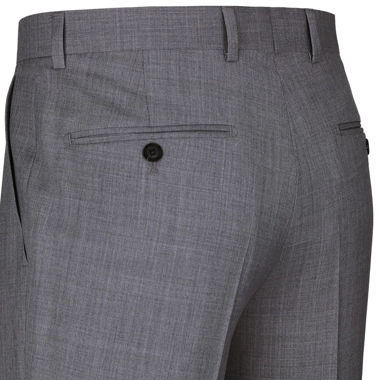 Alessandro Vitello by Renoir Dark Grey 2-Piece Slim Fit Notch Lapel Wool Suit 508-3
