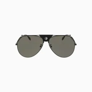 Alexander McQueen Metal Black Sunglasses