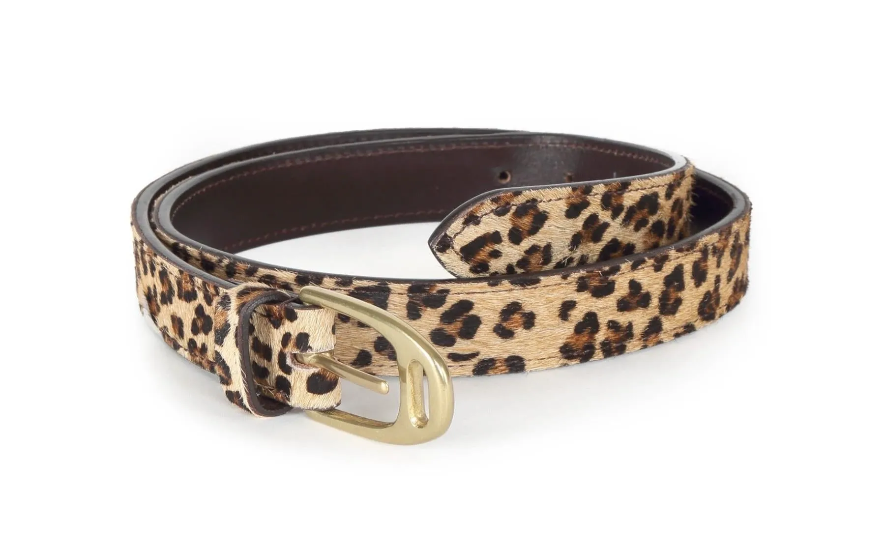 Aubrion 25Mm Cow Hair Skinny Belt