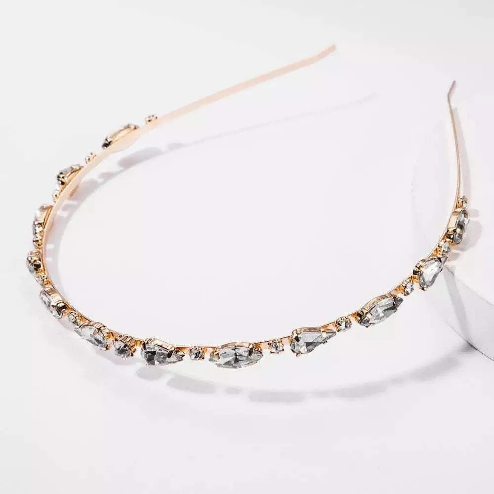 Aurora Golden Crystal Headband