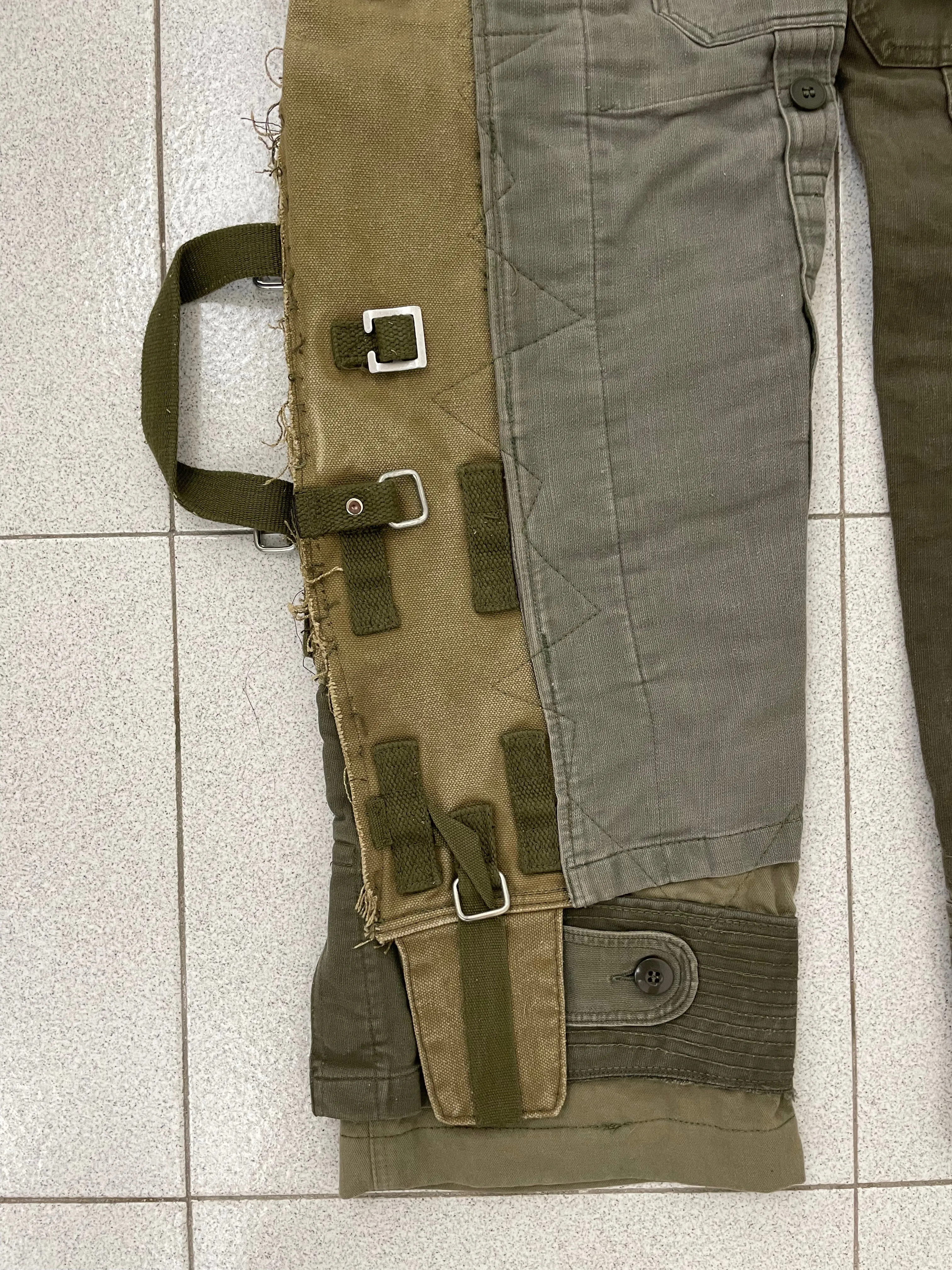 AW2003 Dolce & Gabbana military reconstructed pants
