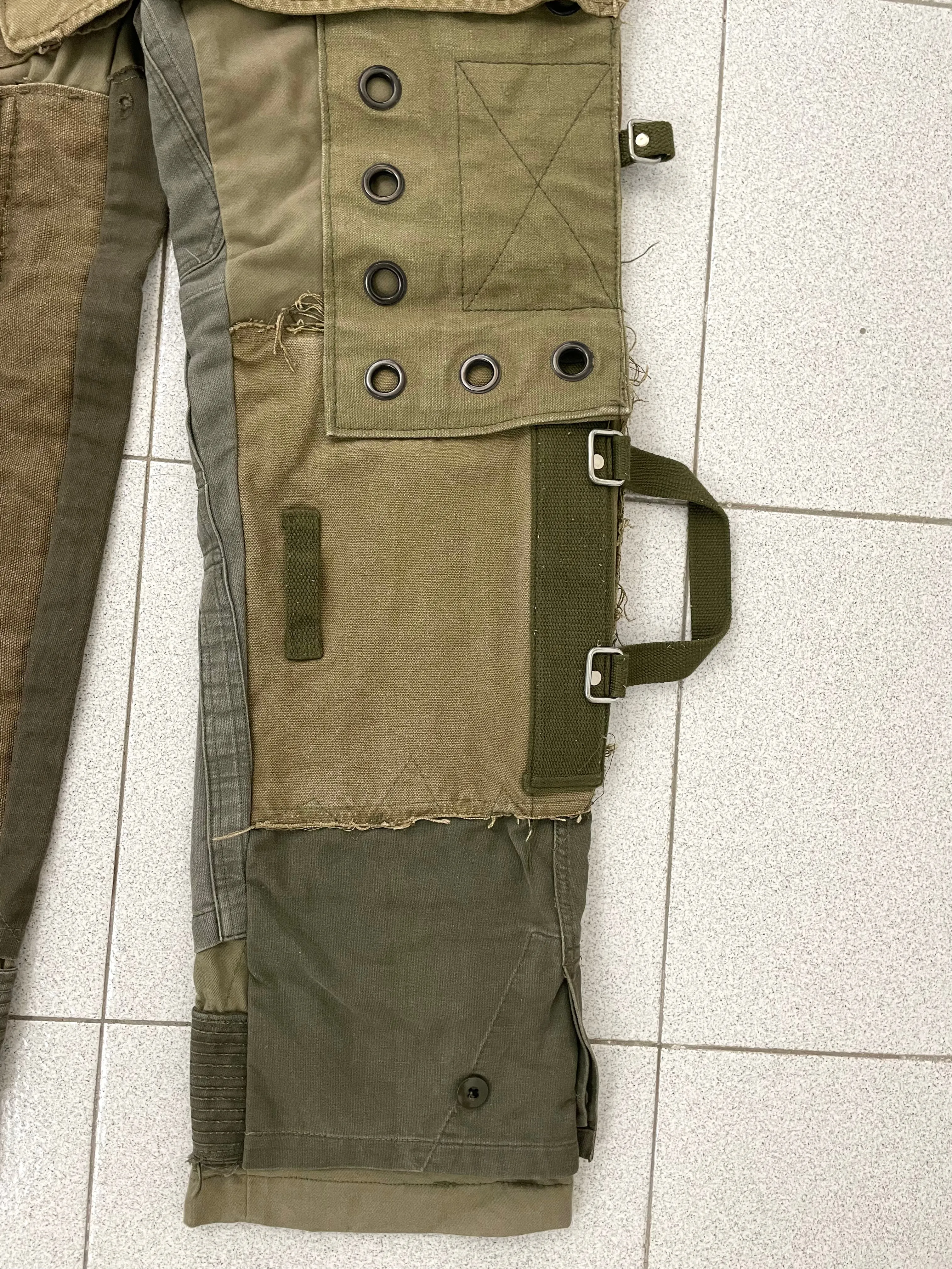 AW2003 Dolce & Gabbana military reconstructed pants