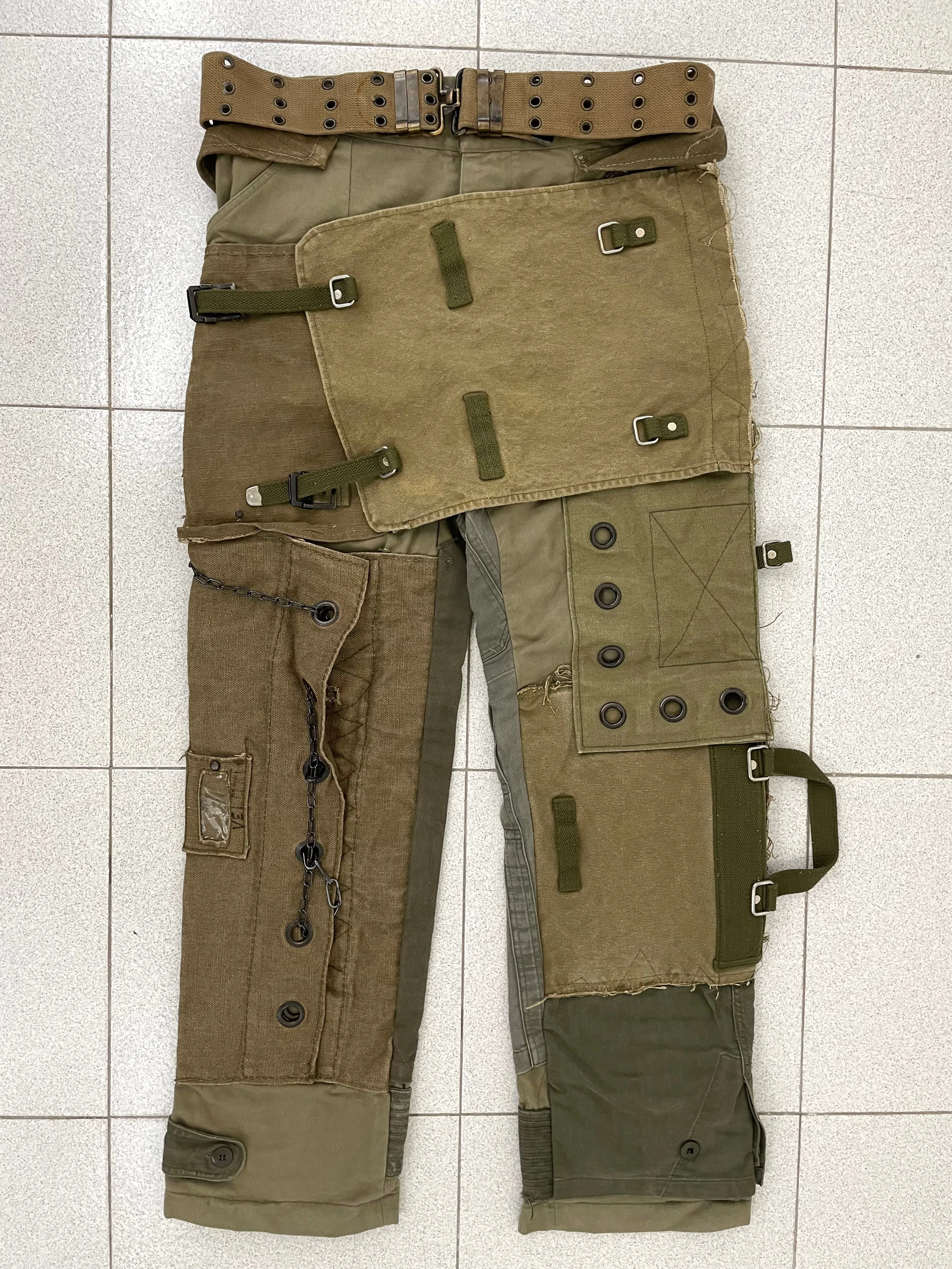 AW2003 Dolce & Gabbana military reconstructed pants