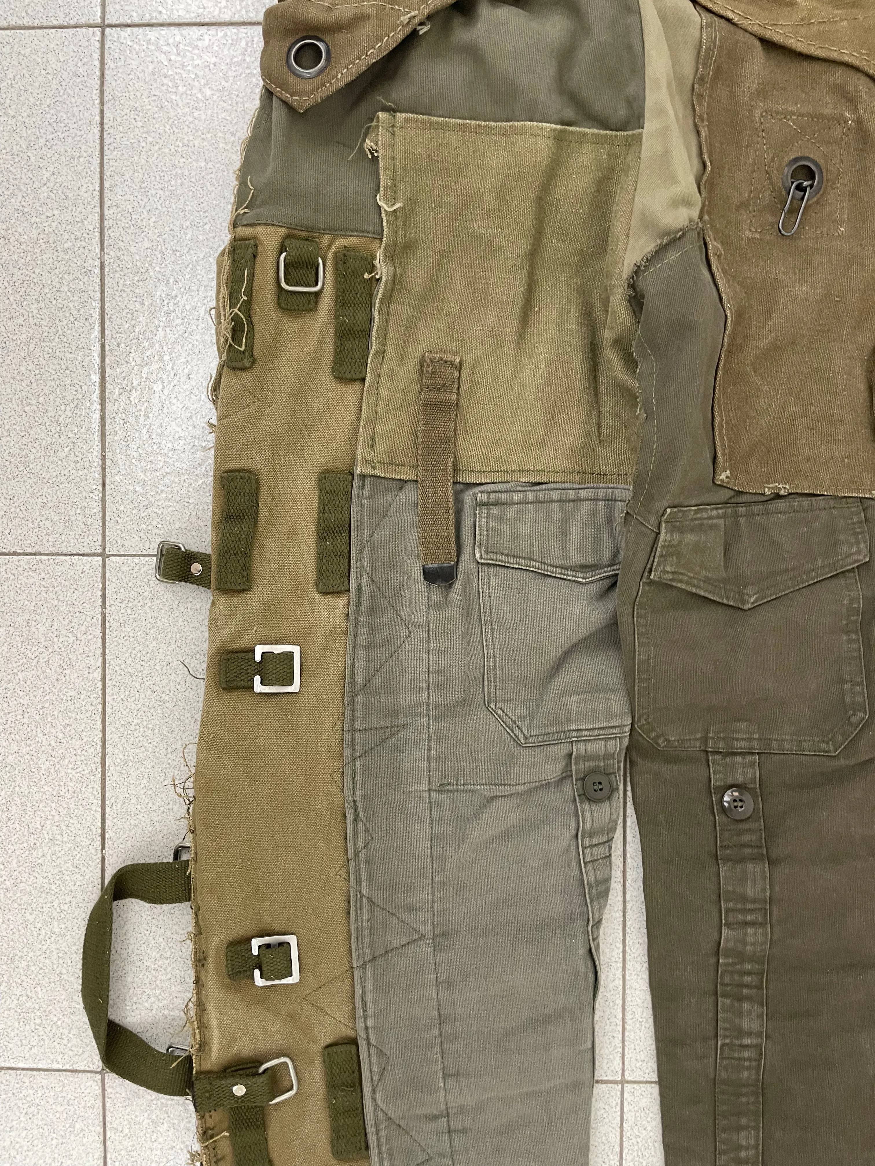 AW2003 Dolce & Gabbana military reconstructed pants