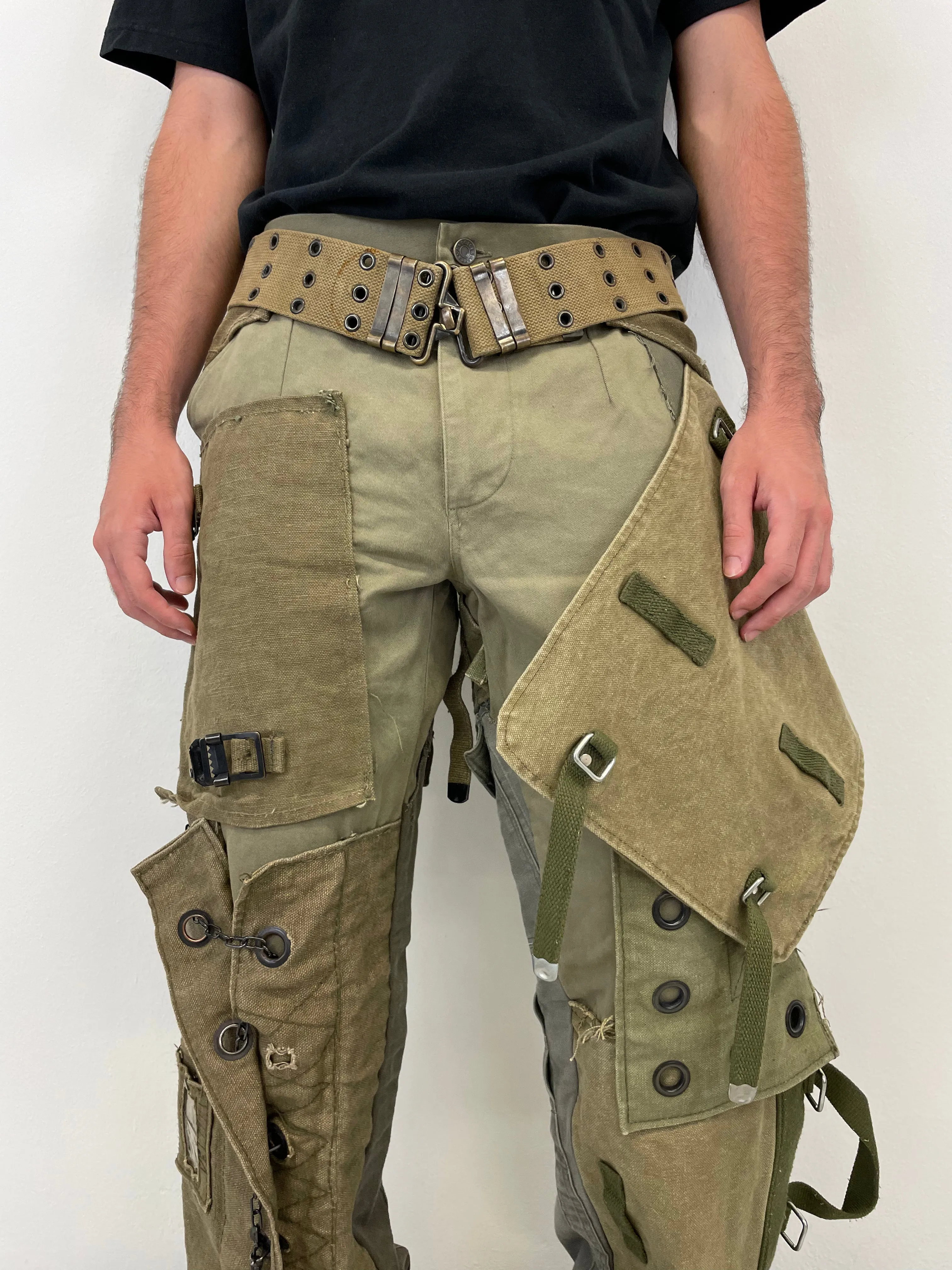 AW2003 Dolce & Gabbana military reconstructed pants