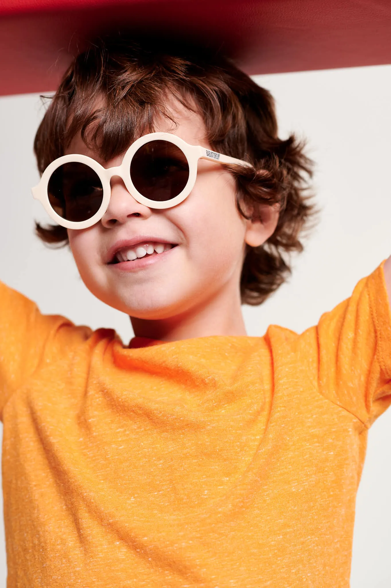 Babiators - Euro Round - Sweet Cream with Amber Lens