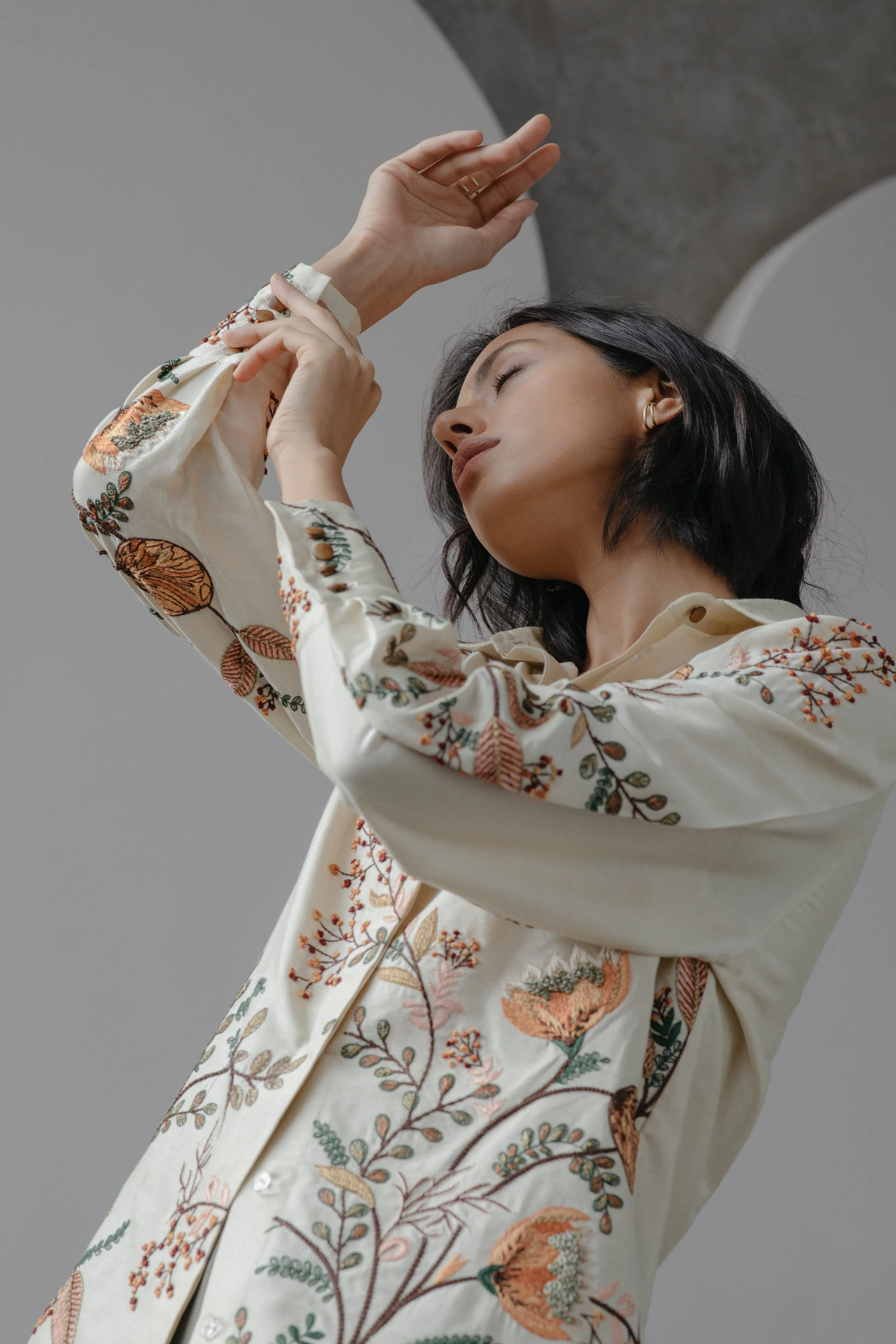 Behati Hand Embroidered Classic Shirt