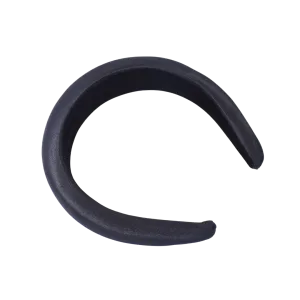 Bellefixe Padded Headband - Black Satin