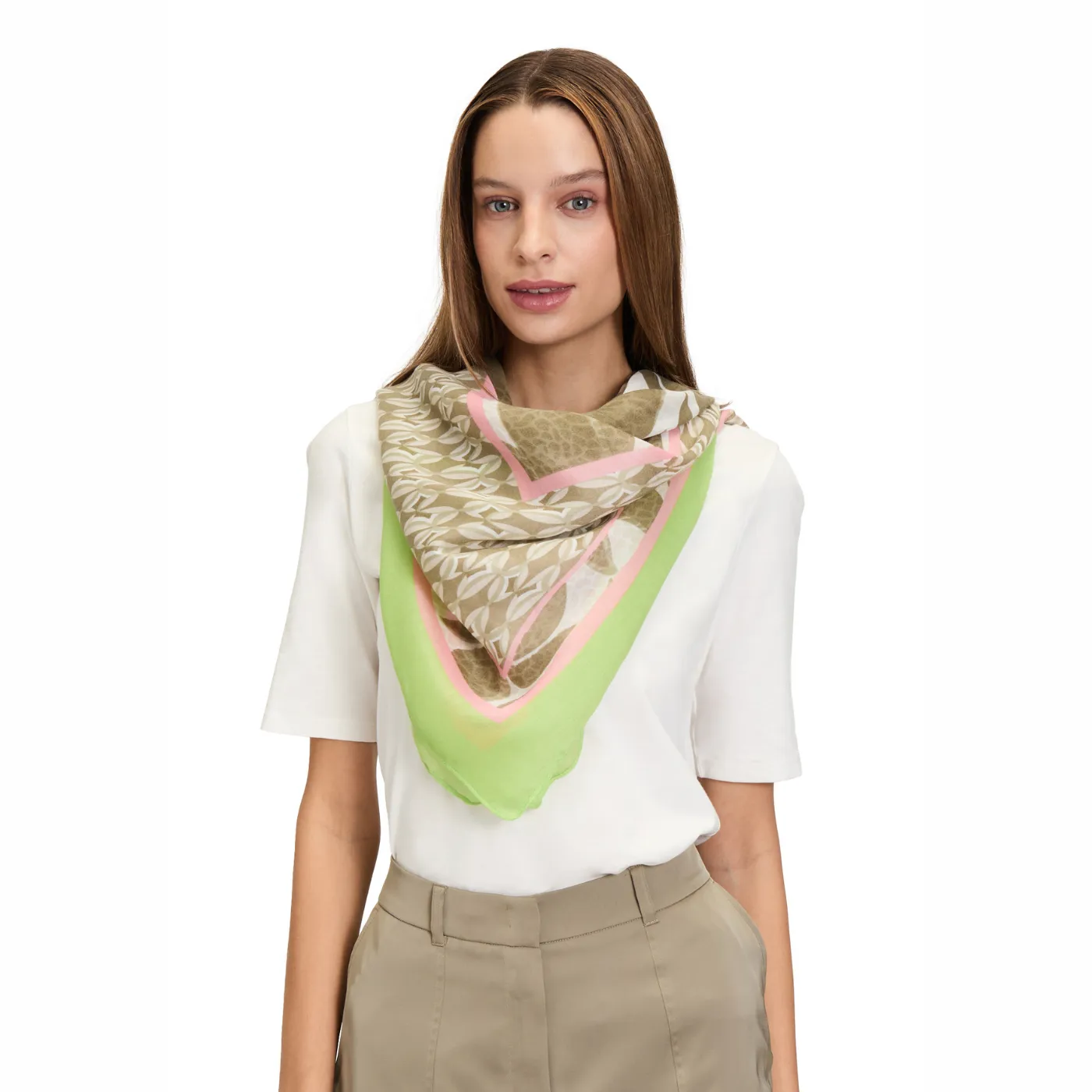 Betty Barclay Scarf Khaki/Nature