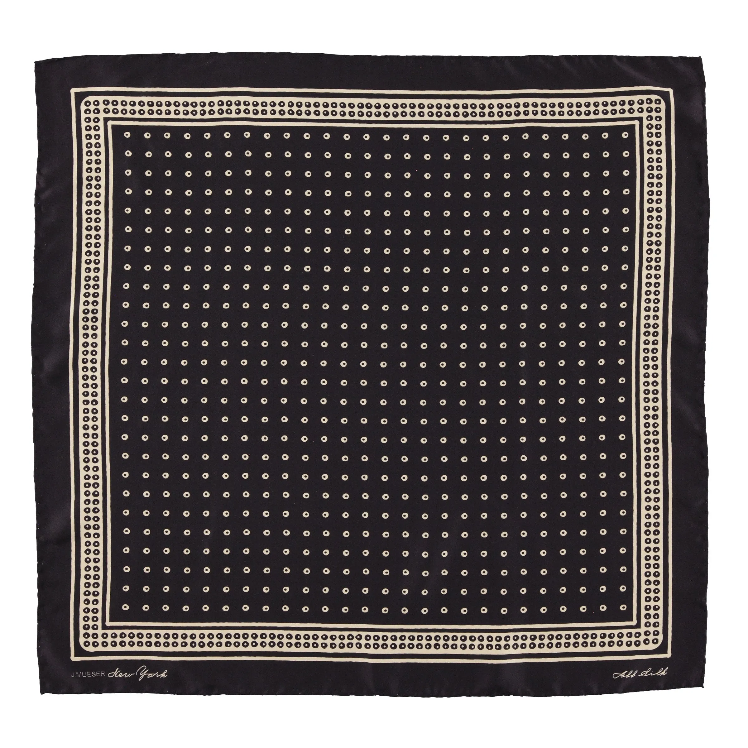 Bitter Brown Circle Dot Neckerchief