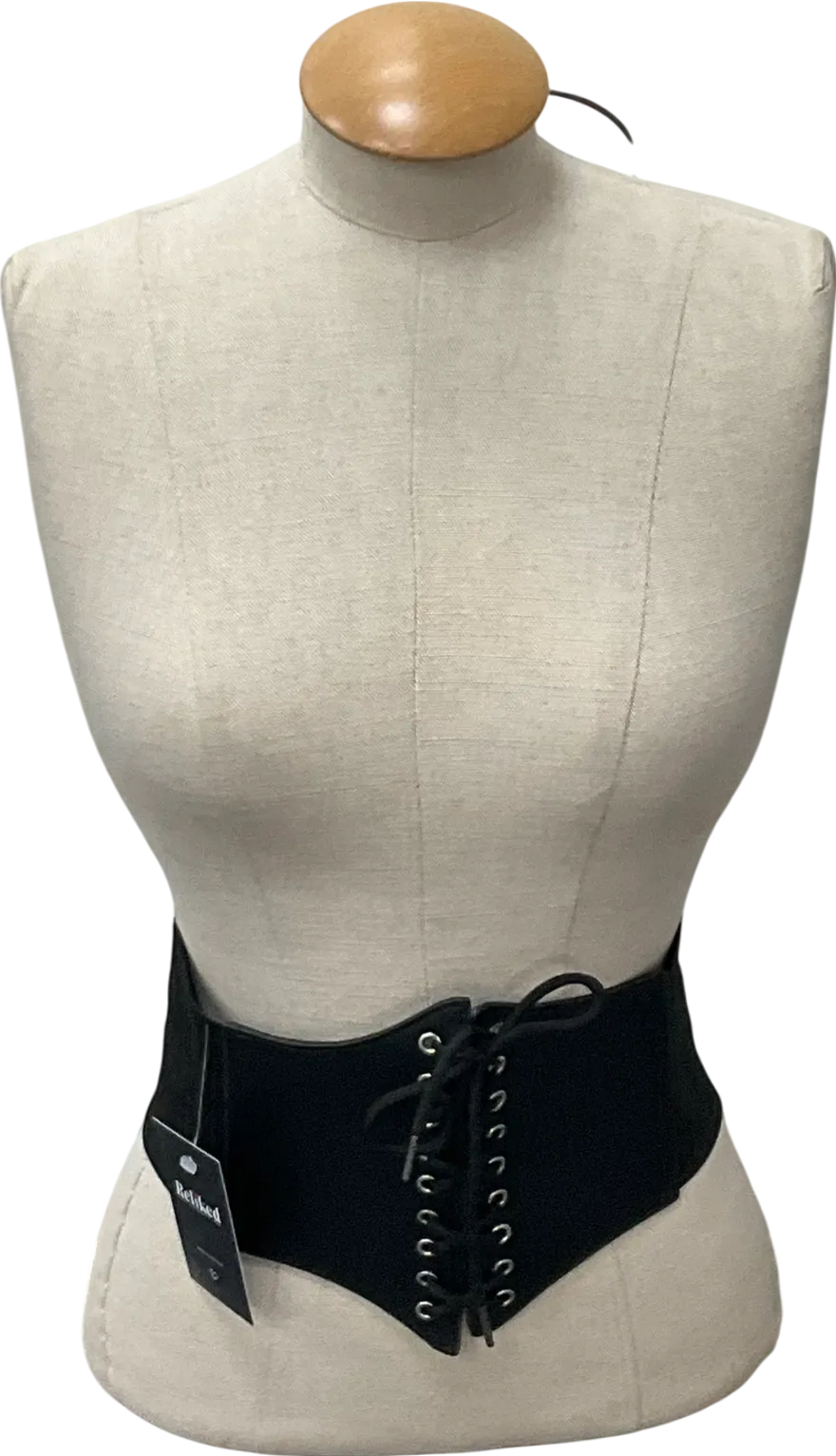 Black Corset Design Belt One Size