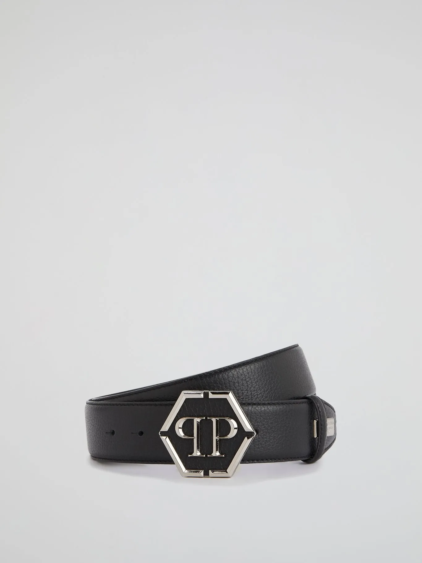 Black Monogram Buckle Belt