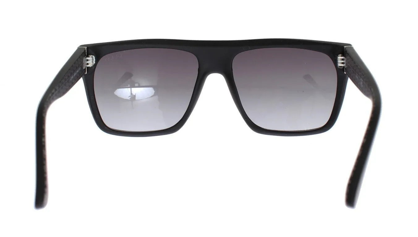 Black Plastic Frame UV Lens Sunglasses