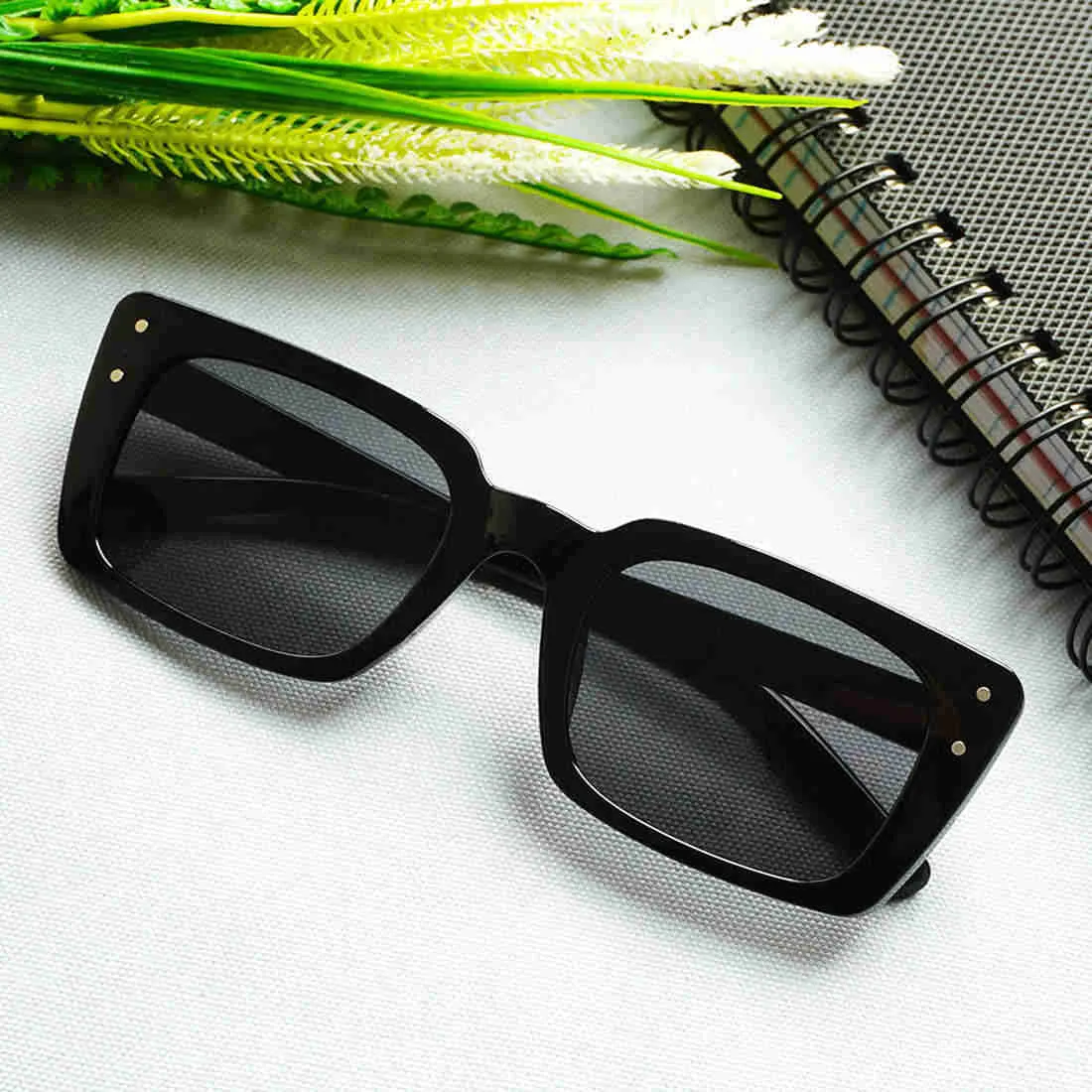 Black Rectangular Shades