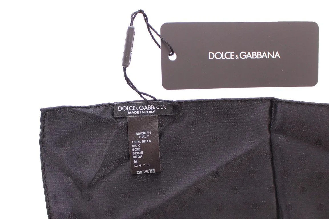 Black Silk Handkerchief