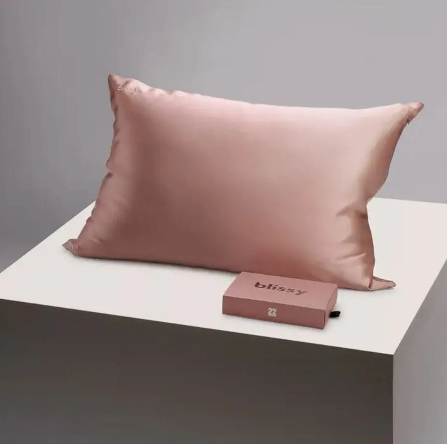 Blissy King Silk Pillowcase - Rose Gold