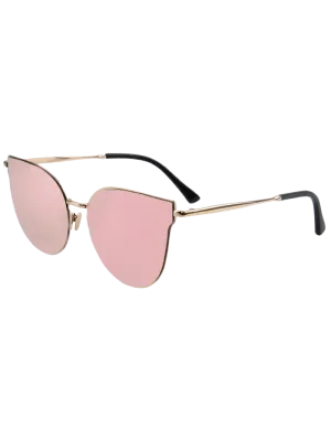 Blue Pink Lightweight Mirrored Pilot Sunglasses