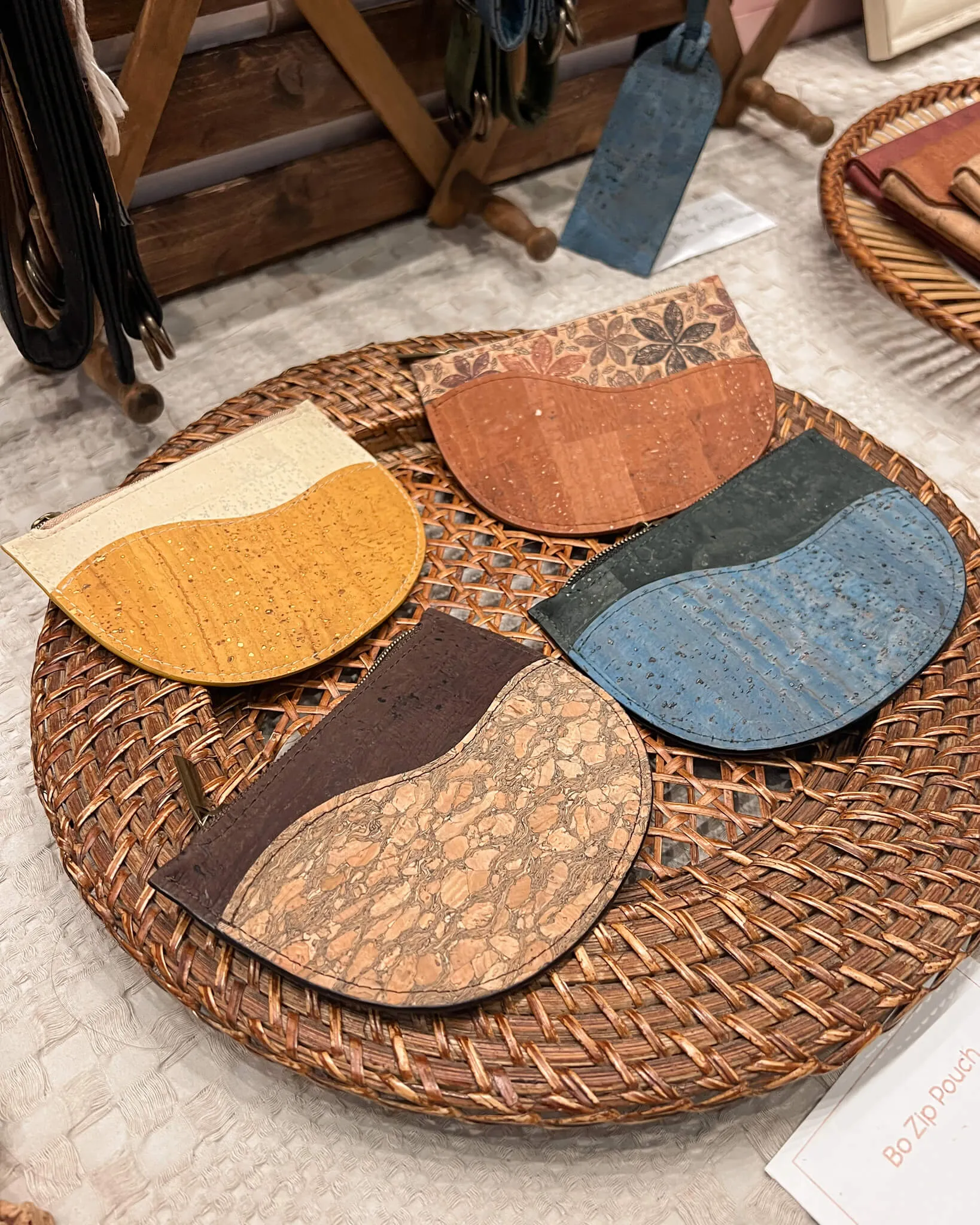 Bo Zip Wallet - Café & Gemstone