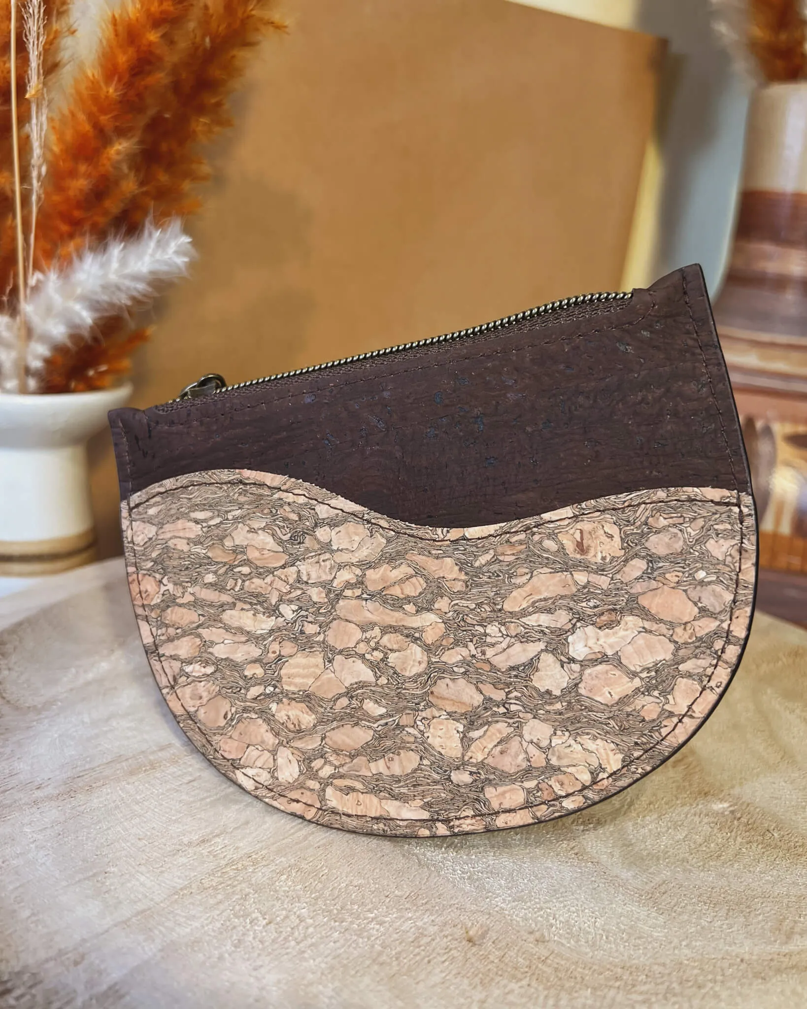 Bo Zip Wallet - Café & Gemstone
